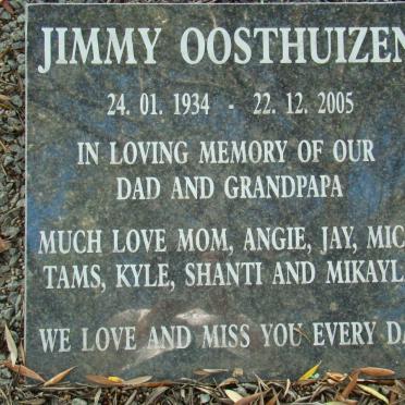 OOSTHUIZEN Jimmy 1934-2005