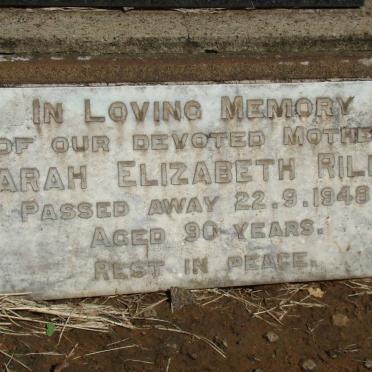 RILEY Sarah Elizabeth -1948