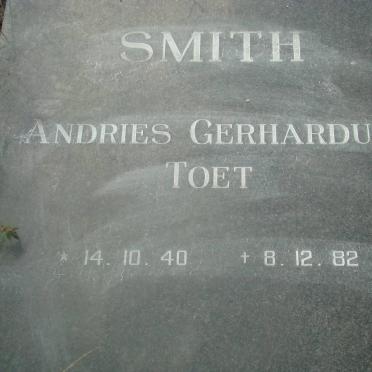 SMITH Andries Gerhardus 1940-1982