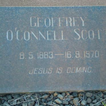 SCOTT Geoffrey O'Connell 1883-1970