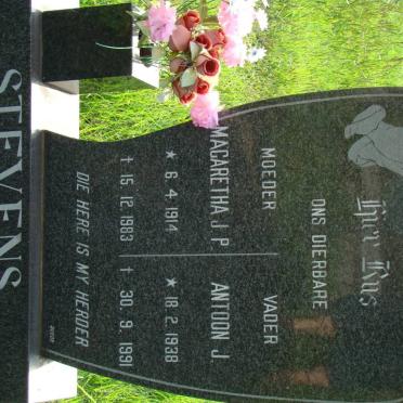 STEVENS Antoon J. 1938-1991 &amp; Magaretha J.P. 1914-1983