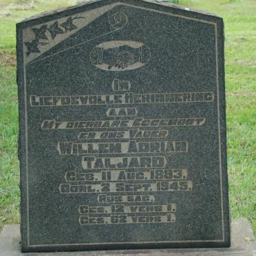 TALJARD Willem Adrian 1883-1945