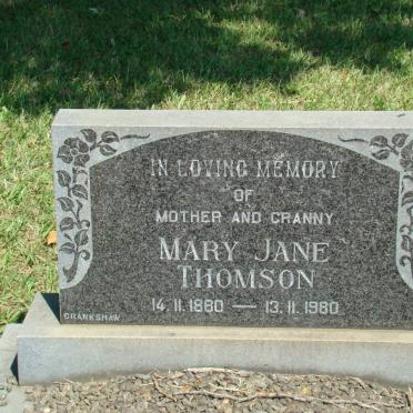 THOMSON Mary Jane 1880-1980