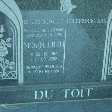 TOIT N.J.R.D., du 1914-1982