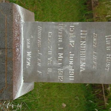 WYK Hendriena, van 1911-1912