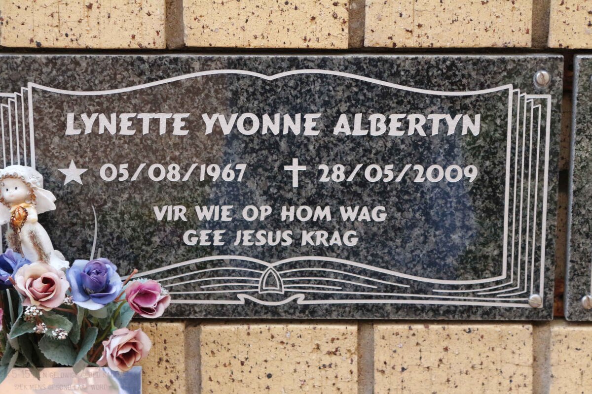 ALBERTYN Lynette Yvonne 1967-2009