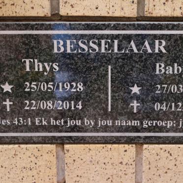 BESSELAAR Thys 1928-2014 &amp; Baby 1927-2010