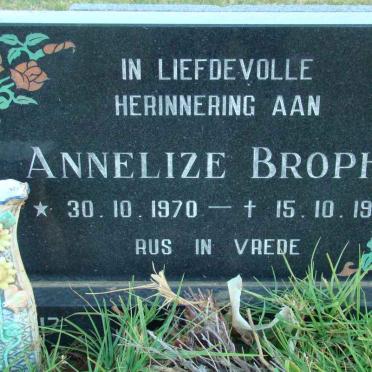 BROPHY Annelize 1970-1995
