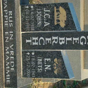 ENGELBRECHT J.C.A. 1938-1997 &amp; E.N. 1943-2000