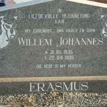 ERASMUS Willem Johannes 1935-1995