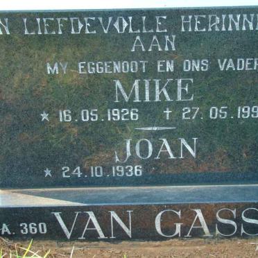 GASS Mike, van 1926-1993 &amp; Joan 1936-