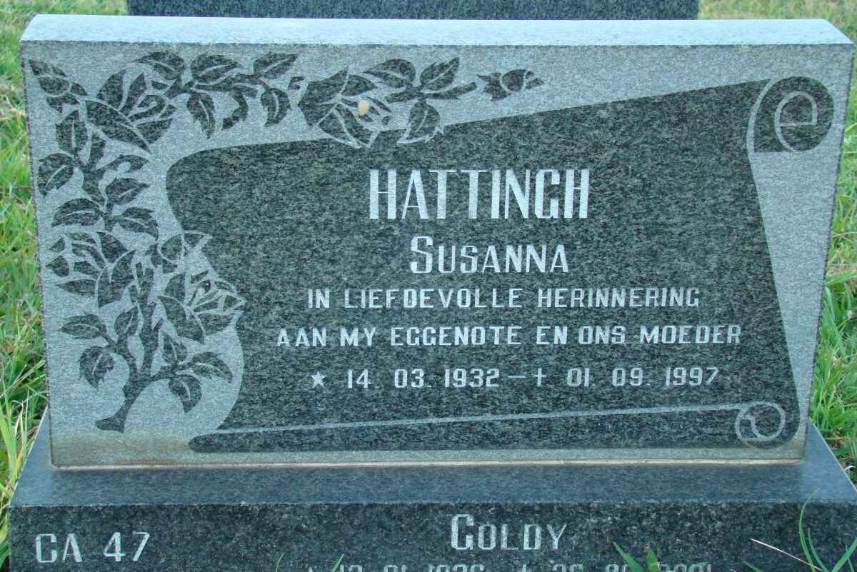 HATTINGH Susanna 1932-1997