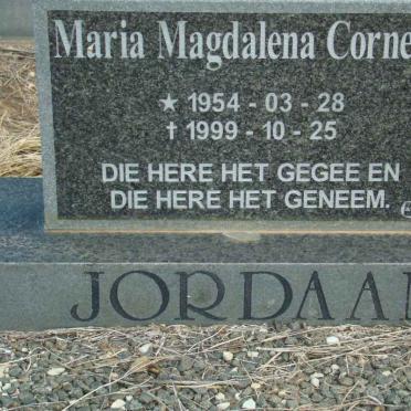 JORDAAN Maria Magdalena Cornelia 1954-1999