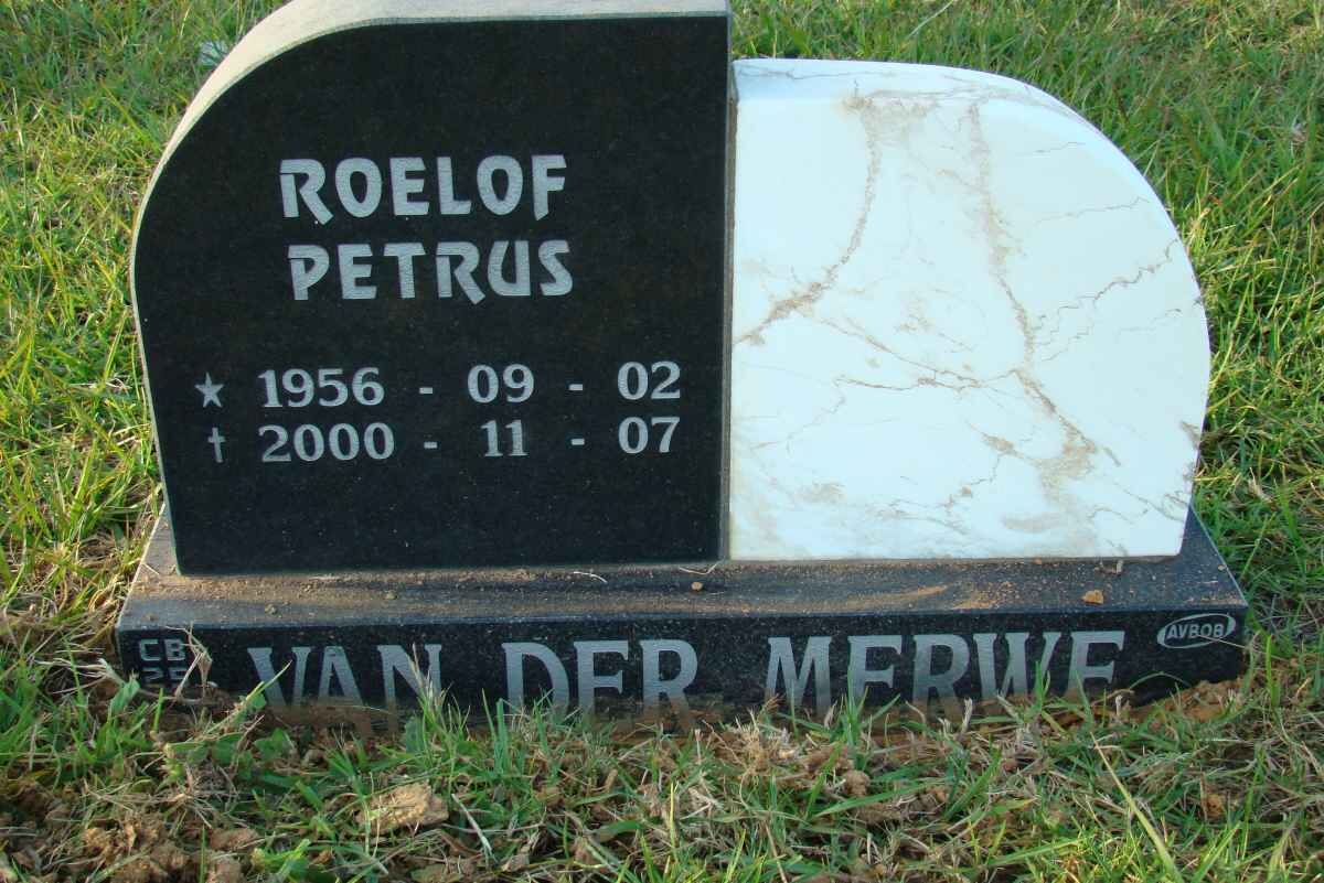 MERWE Roelof Petrus, van der 1956-2000