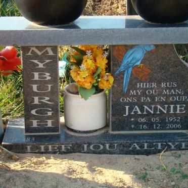 MYBURGH Jannie 1952-2006