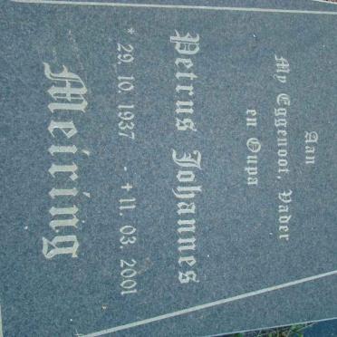 MEIRING Petrus Johannes 1937-2001