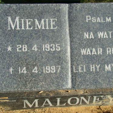 MALONEY Miemie 1935-1997