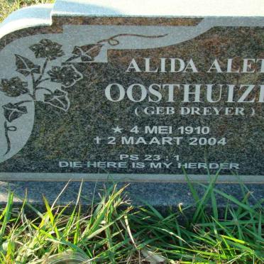 OOSTHUIZEN Alida Aletta nee DREYER 1910-2004