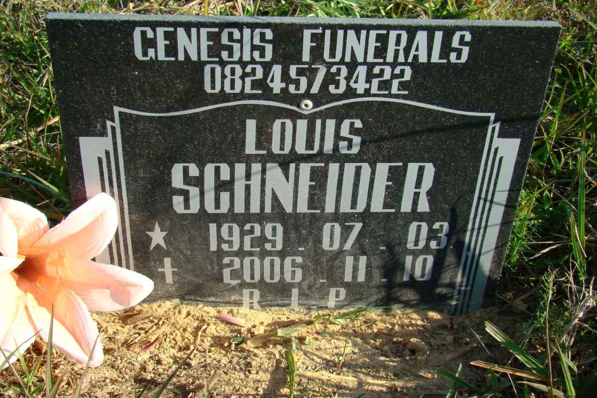 SCHNEIDER Louis 1929-2006