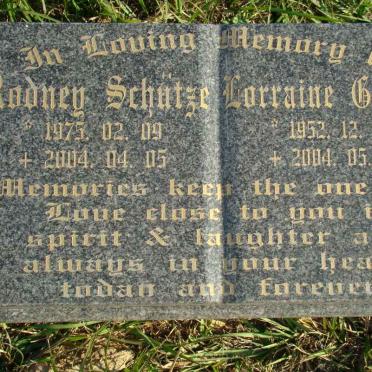 SCHUTZE Rodney 1975-2004 :: GOOSEN Lorraine 1952-2004