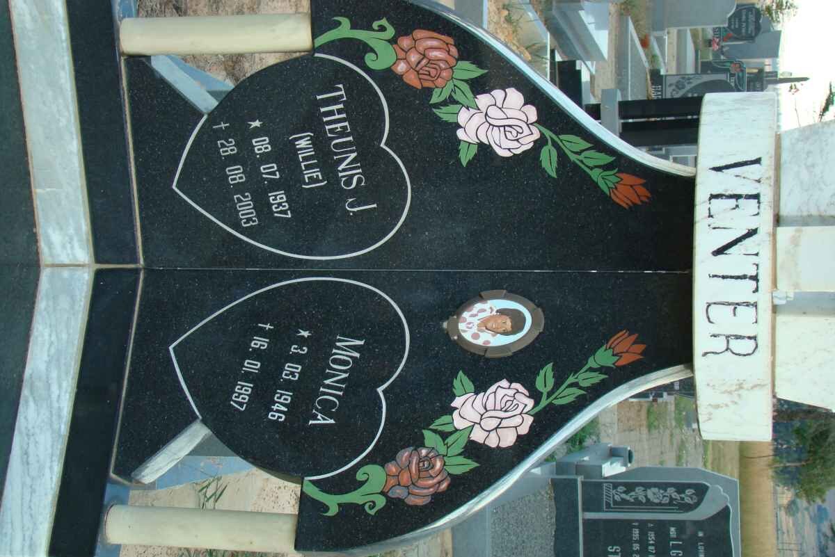 VENTER Theunis J. 1937-2003 &amp; Monica 1946-1997