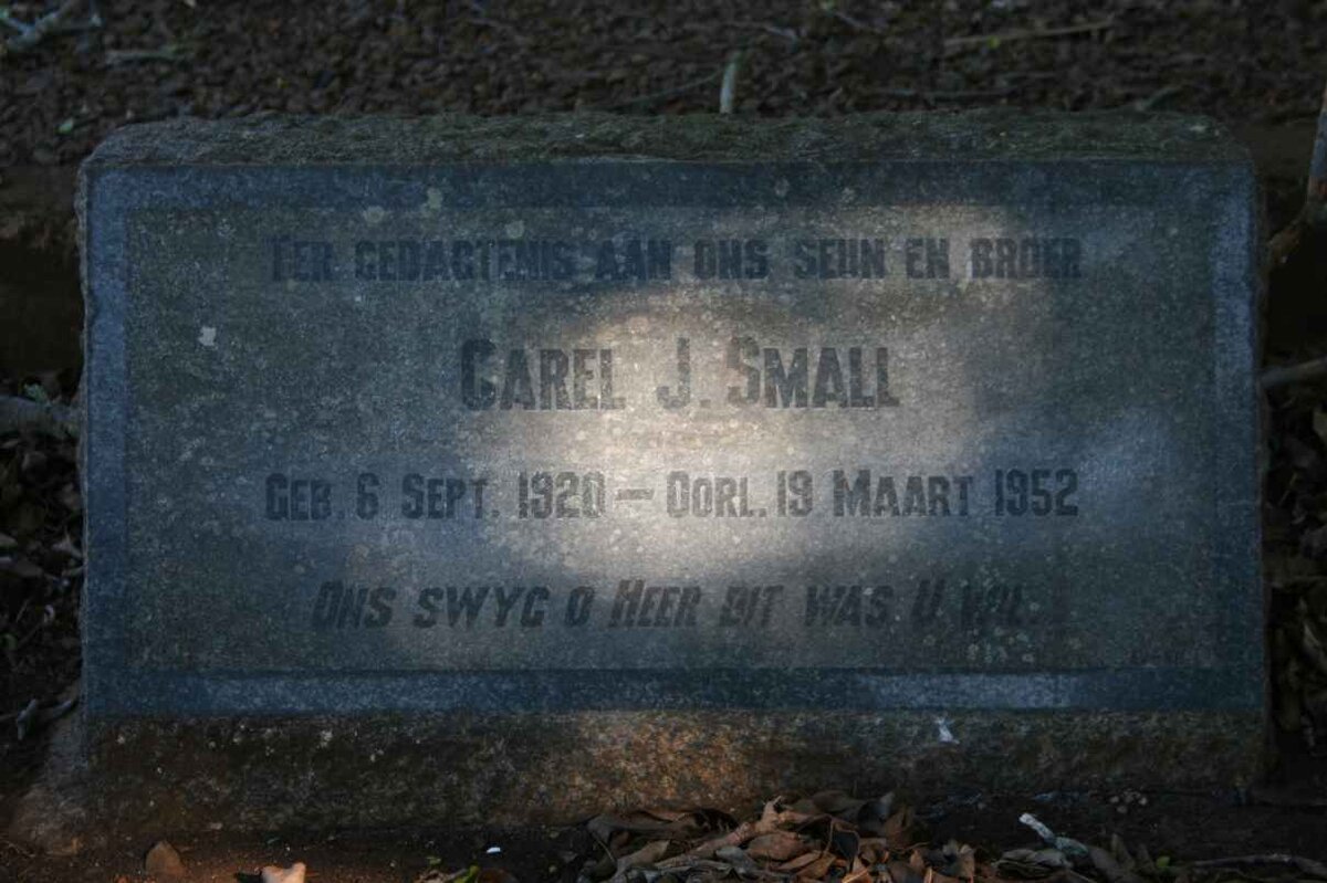 SMALL Carel J. 1920-1952