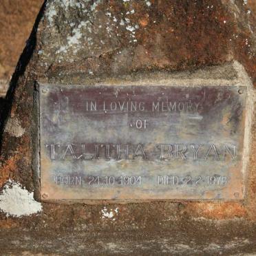 BRYAN Talitha 1904-1978