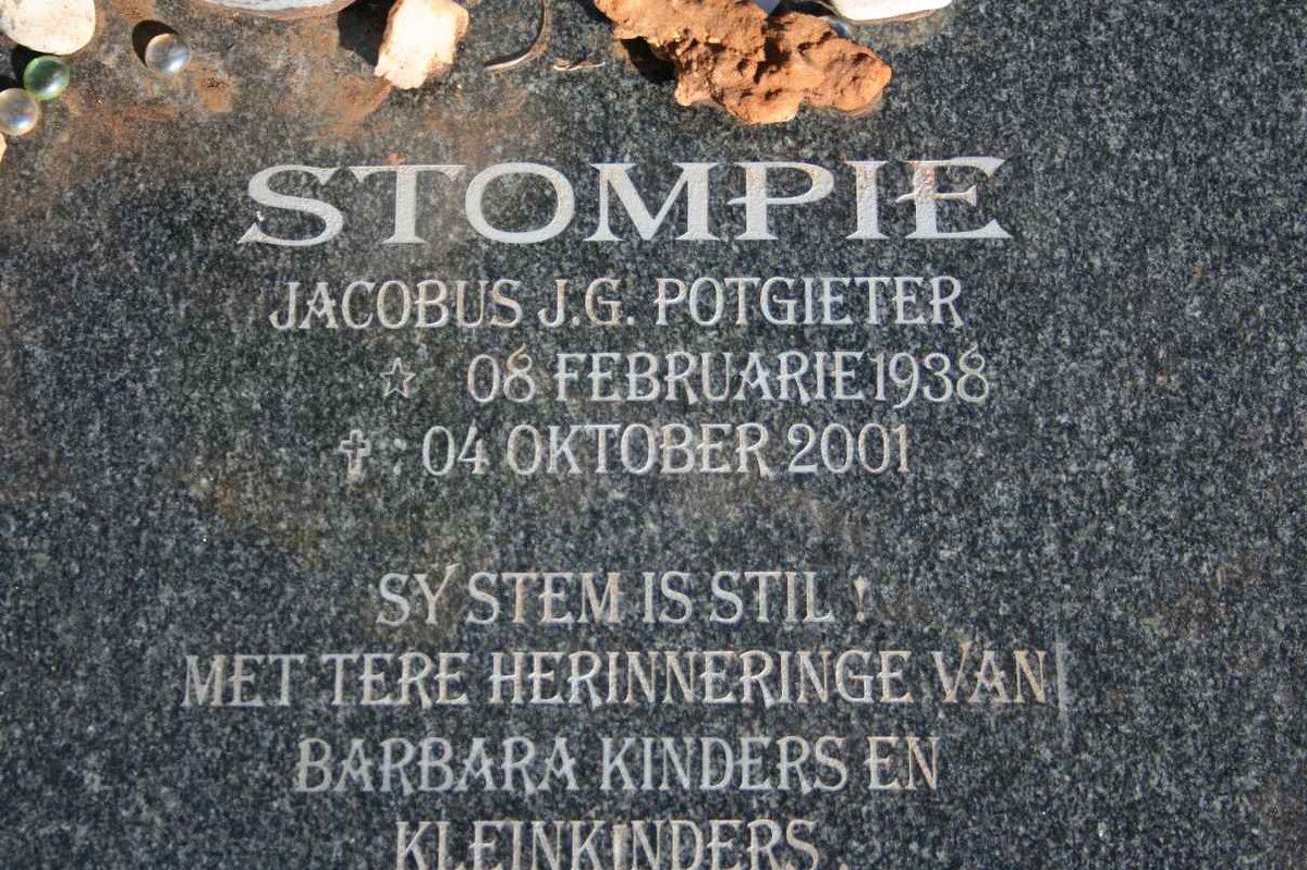 POTGIETER Jacobus J.G. 1938-2001