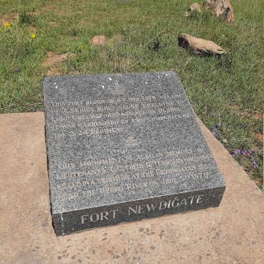 Kwazulu-Natal, NQUTU district, Nondwengo 407, Fort Newdigate, Memorial
