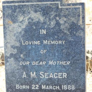 SEAGER A.M. 1888-1951