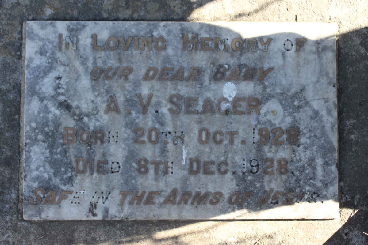 SEAGER A.V. 1928-1928