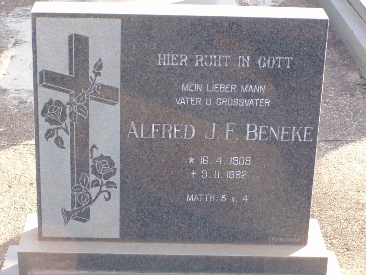 BENEKE Alfred J.F. 1909-1982