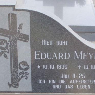 MEYER Eduard 1936-1998