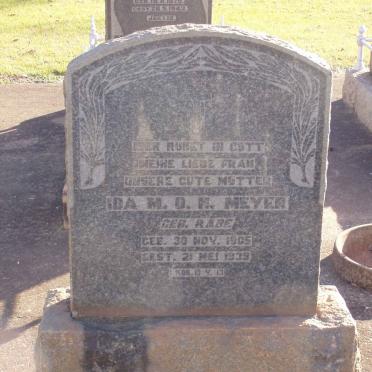 MEYER Ida M.O.H. nee RABE 1905-1939