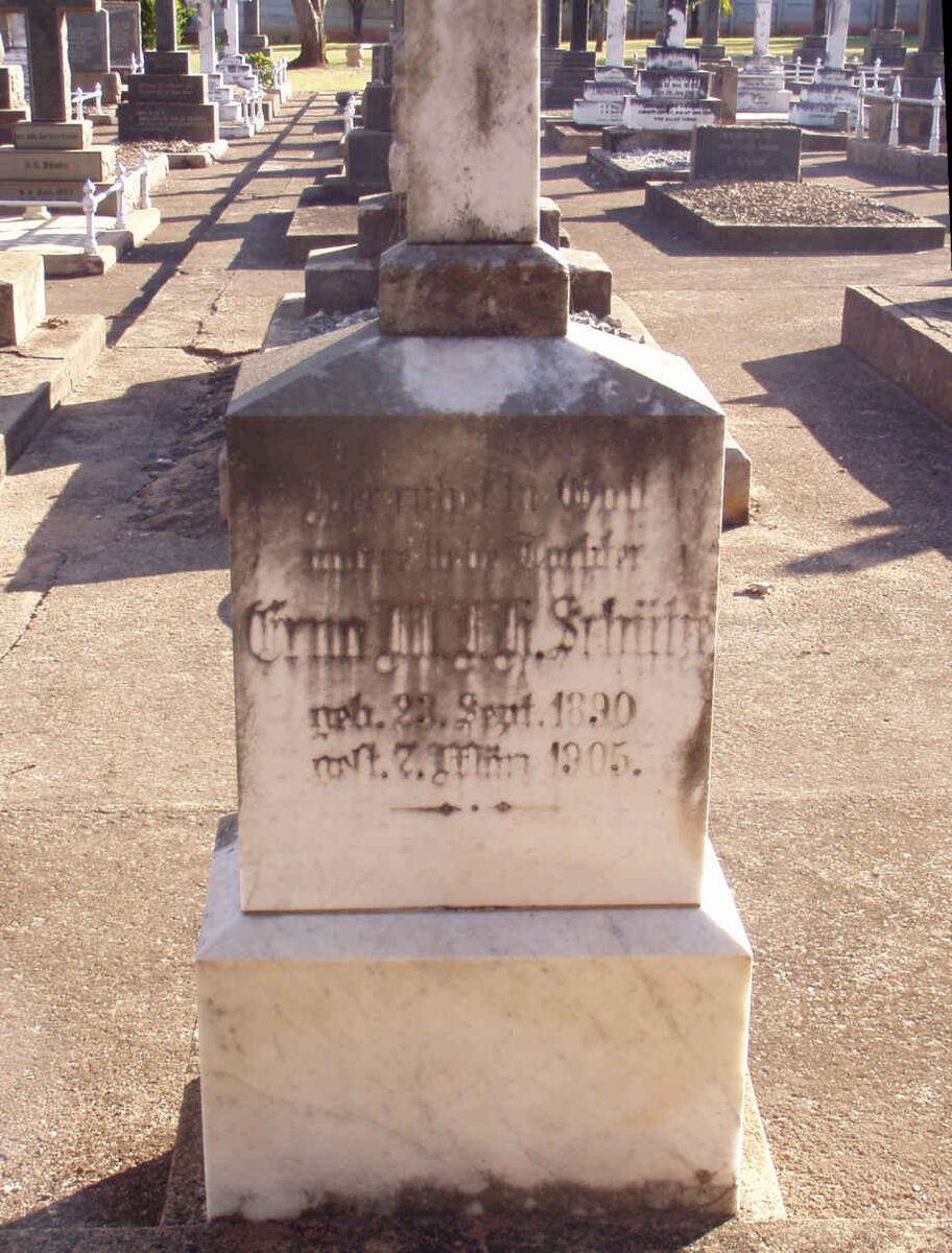 SCHUTZE Erna M.F.H. 1890-1905