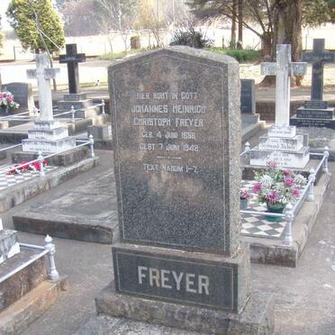 FREYER Johannes Heinrich Christoph 1868-1948