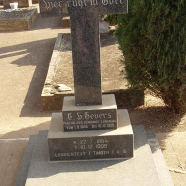 GEVERS C.H. 1854-1909