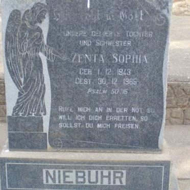 NIEBUHR Zenta Sophia 1943-1965