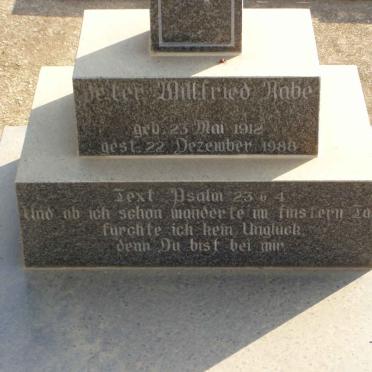 RABE Peter Willfried 1912-1988