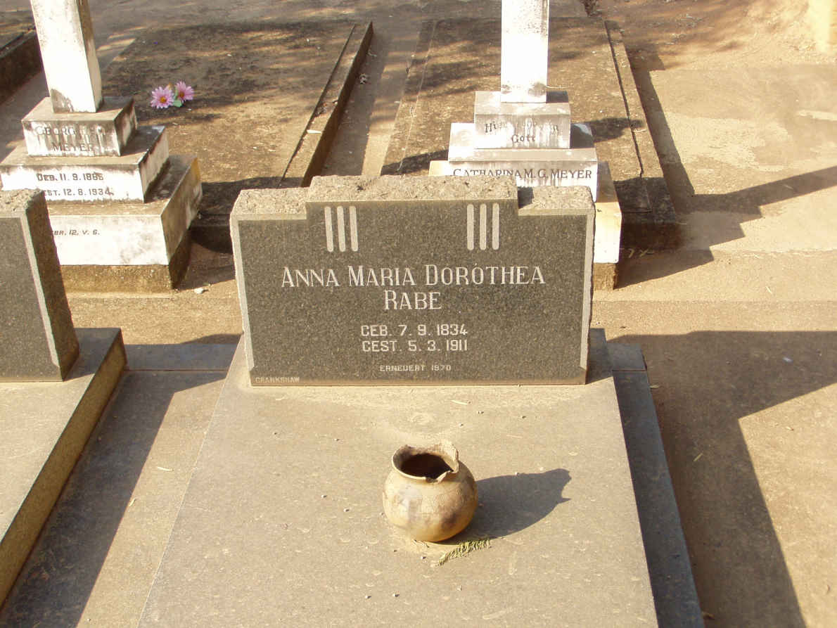 RABE Anna Maria Dorothea 1834-1911