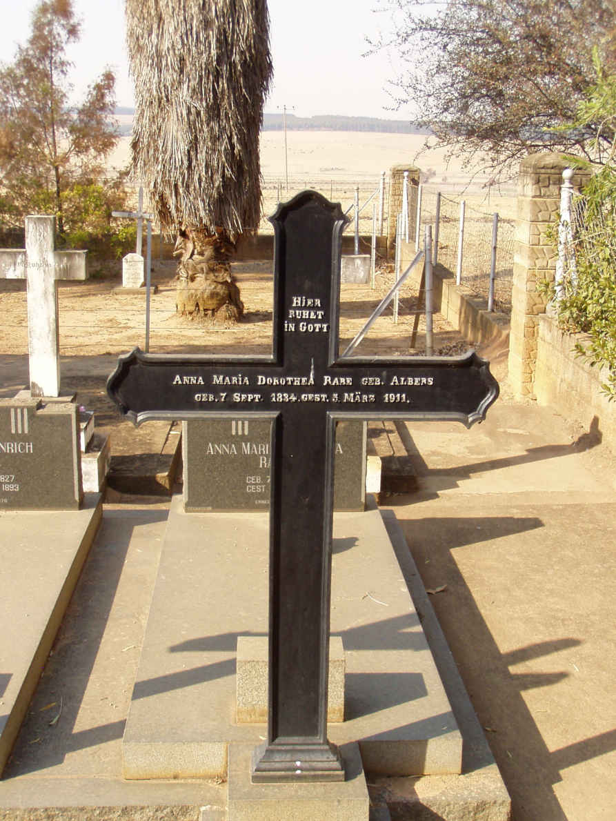 RABE Anna Maria Dorothea nee ALBERS 1834-1911