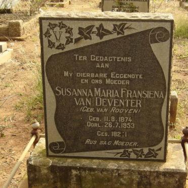 DEVENTER Susanna Maria Fransiena, van nee VAN ROOYEN 1874-1953