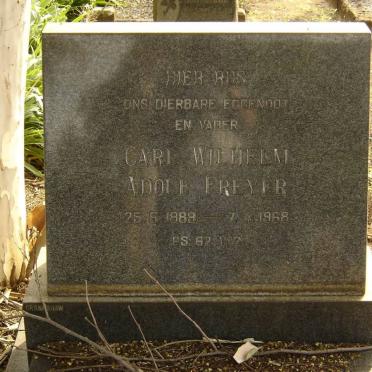 FREYER Carl Wilhelm Adolph 1889-1968