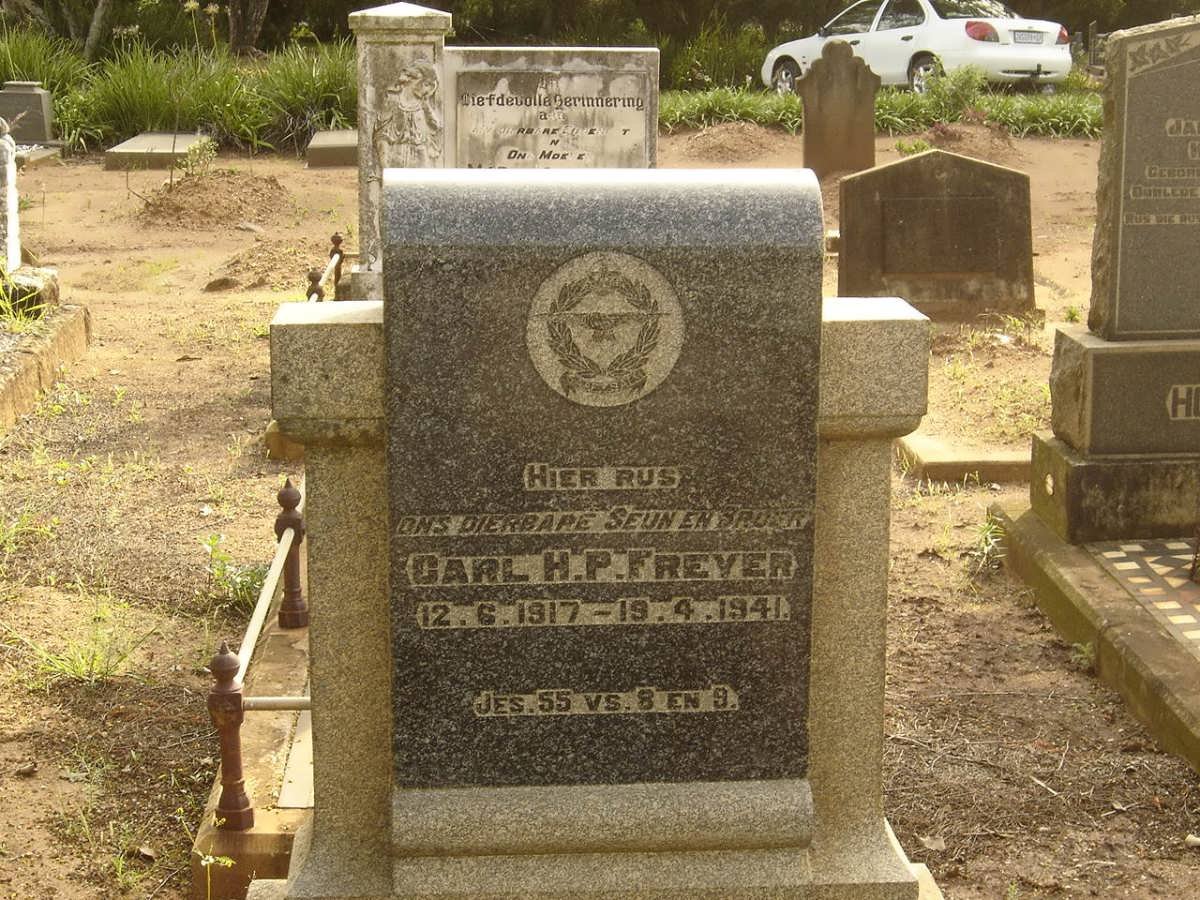 FREYER Carl H.P. 1917-1941