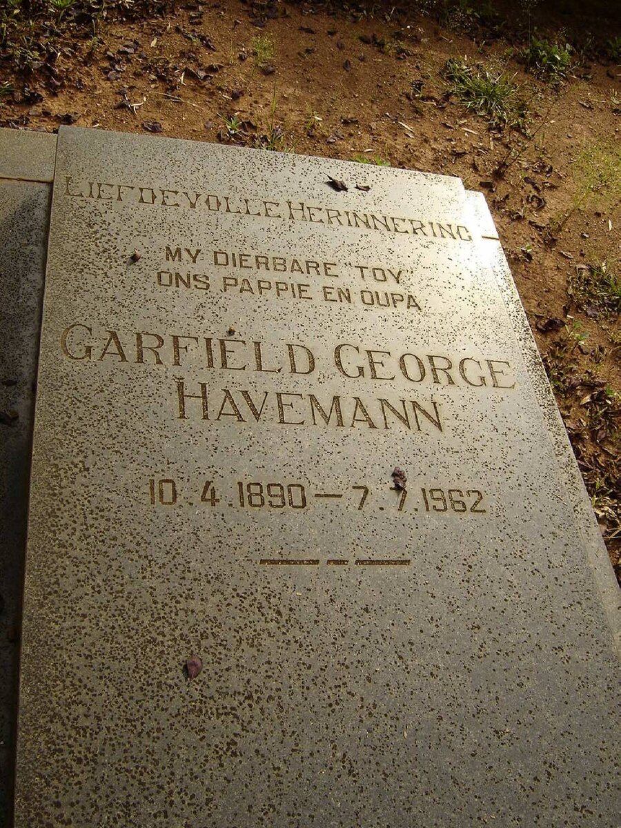 HAVEMANN Garfield George 1890-1962