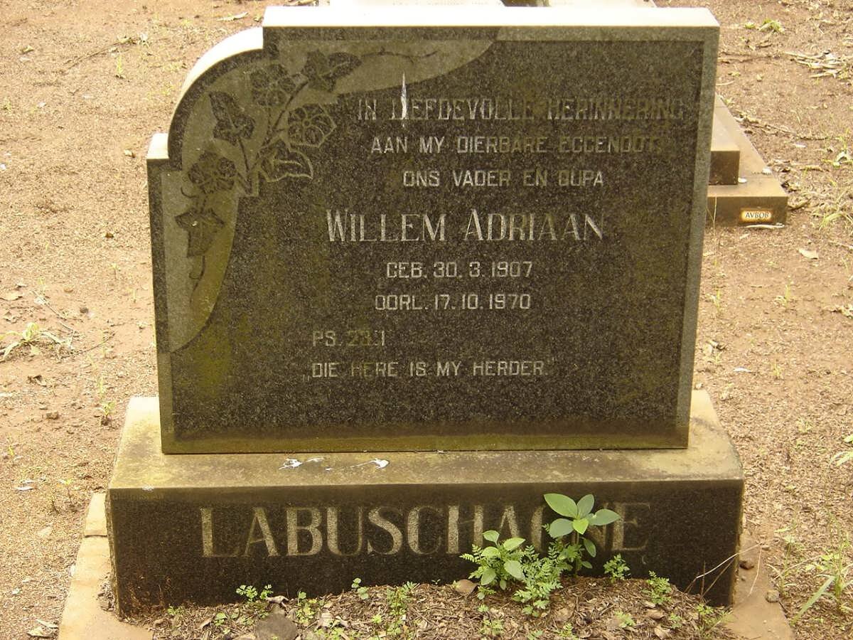 LABUSCHAGNE Willem Adriaan 1907-1970