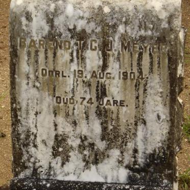 MEYER Barend T.C.J. -1904