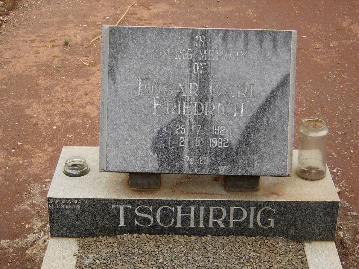 TSCHIRPIG Edgar Carl Friedrich 1924-1992