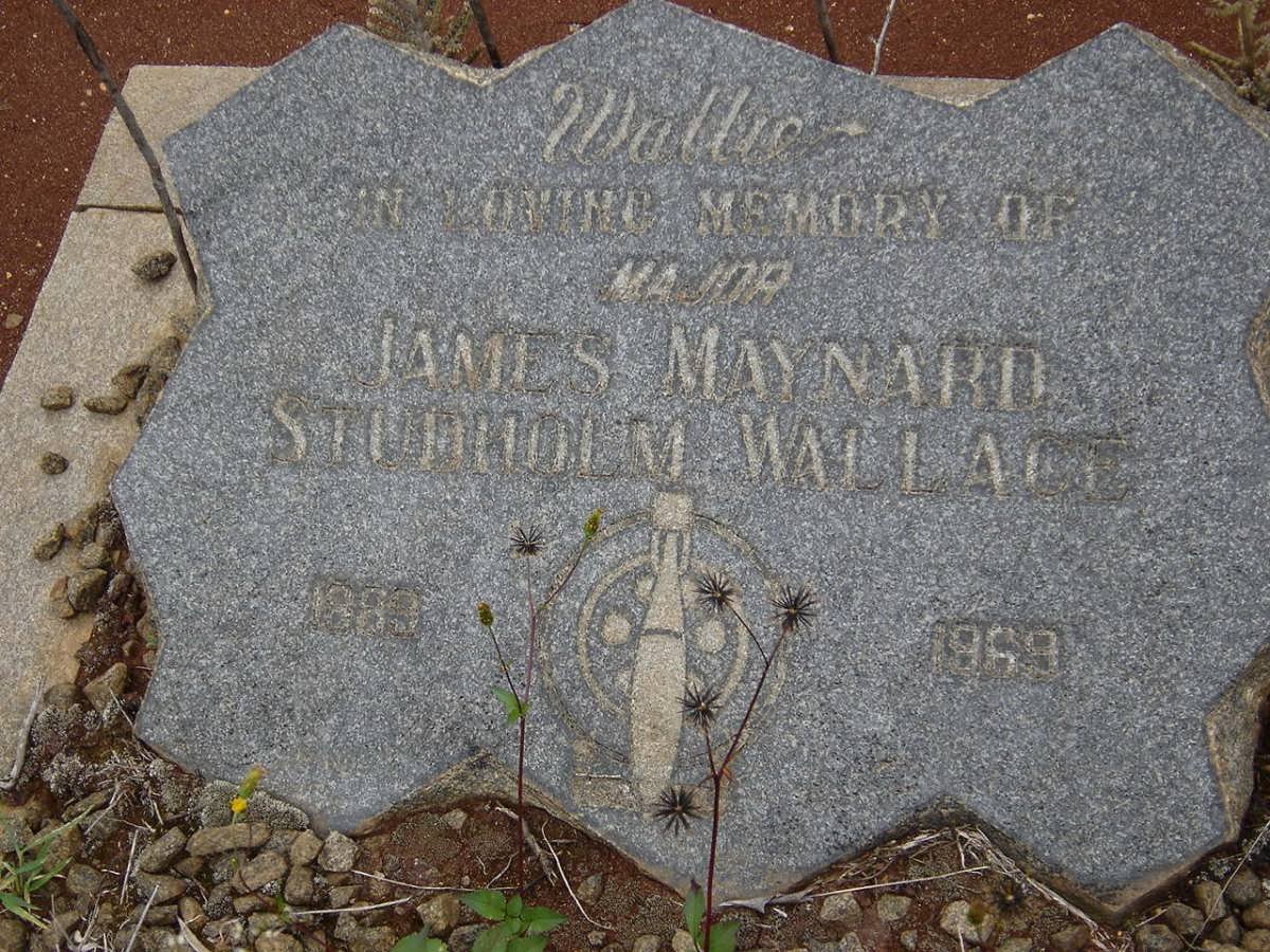 WALLACE James Maynard Studholm 1889-1969