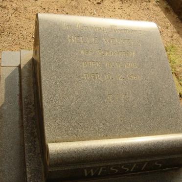 WESSELS Belle nee SUNDSTROM 1916-1961